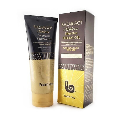 FarmStay Escargot Noblesse Intensive Peeling Gel Пилинг-гель с муцином Королевской Улитки, 180 мл
