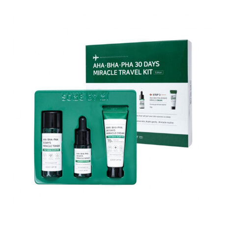 SOME BY MI AHA-BHA-PHA 30 DAYS MIRACLE TRAVEL KIT Набор миниатюр для проблемной кожи, 3 шт
