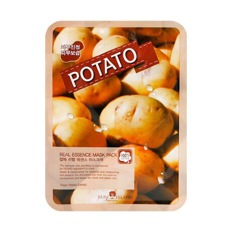 May Island Potato Real Essence Mask Pack Ткан. маска с экстр. картофеля, 1 шт