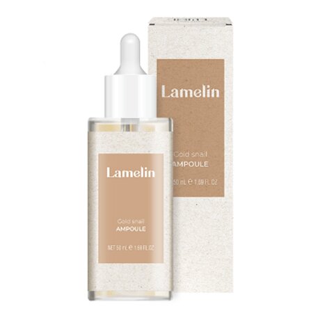 Lamelin Gold Snail Ampoule Увлажняющая сыворотка с муцином улитки, 50мл