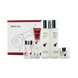 FarmStay Snail Mucus Moisture 4 Set Набор увлажняющих средств с муцином улитки, 4 шт