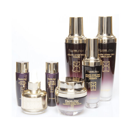 FarmStay Grape Stem Cell Skin Care 5 Set Набор средств для антивозрастного ухода, 5 шт