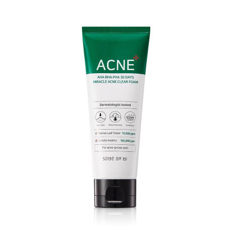 SOME BY MI AHA/BHA/PHA 30 Days Miracle Acne Clear Foam Очищающая пенка для проблемной кожи, 100 мл