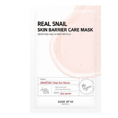SOME BY MI Real Snail Skin Barrier Care Mask Тканевая маска с муцином улитки, 1 шт