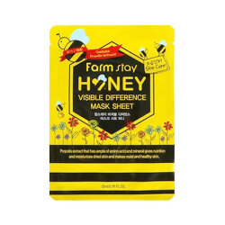 FarmStay Visible Difference Mask Sheet Honey Тканевая маска с экстрактом меда, 1 шт