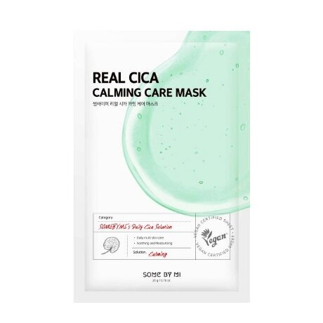 Some By Mi Real Cica Calming Care Mask Успокаивающая маска с центеллой, 1 шт