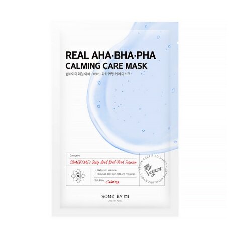 Some By Mi Real AHA-BHA-PHA Calming Care Mask Очищающая маска с кислотами, 1 шт