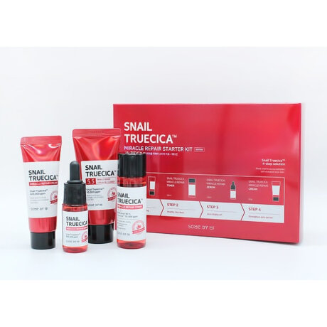 SOME BY MI Snail Truecica Miracle Repair Starter Kit  Набор миниатюр средств с муцином улитки, 4 шт