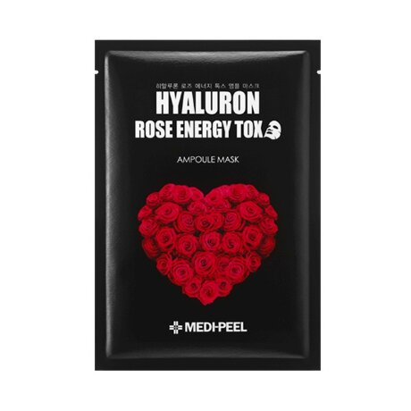 Medi-Peel Hyaluron Rose Energy Tox Ampoule Mask Укрепляющая маска против морщин, 1 шт