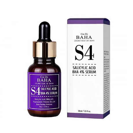 Cos De BAHA S4 Salicylic Acid BHA 4% Serum Кислотная сыворотка для проблемной кожи, 30 мл