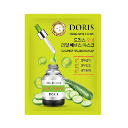 Jigott Doris Cucumber Real Essence Mask Тканевая маска для лица с экстрактом огурца, 25 мл