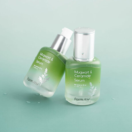 Farm Stay Mugwort & Ceramide Serum Успокаивающая сыворотка с полынью, 35 мл