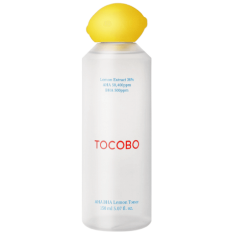 Tocobo Кислотный тоник-эксфолиант с экстрактом лимона Tocobo AHA BHA Lemon Toner, 150 мл