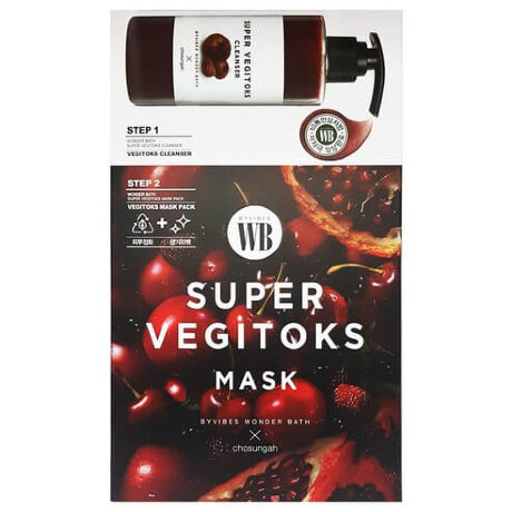 Chosungah By Vibes Wonder Bath Super Vegitoks Mask Red Осветляющая 2-х ступенчатая детокс-система, 28мл