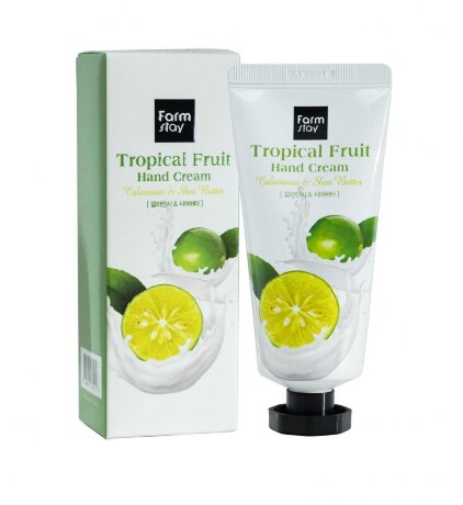FarmStay Tropical Fruit Hand Cream Calamansi & Shea Butter Крем для рук с каламондином и маслом ши, 50 мл