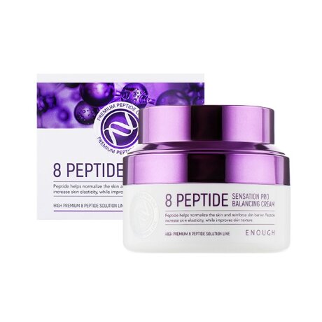 Enough Premium 8 Peptide Sensation Pro Balancing Cream Антивозрастной крем с пептидами, 50 мл