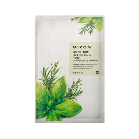 Mizon Joyful Time Essence Mask Herb Convergence & Firming Ткан. маска с экстрактом целебных трав, 1 шт